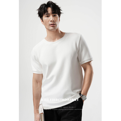 第四区高档棉质细腻亲肤短袖T恤