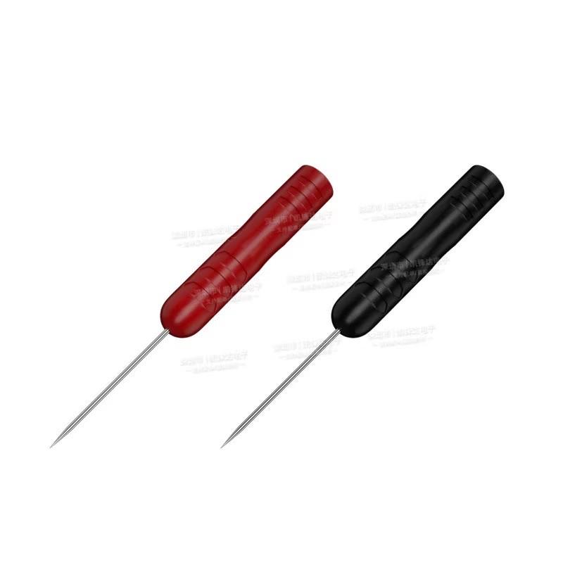 万用表替换针探针延长测试鳄鱼夹免刺破汽车电路线路检测表笔弯针