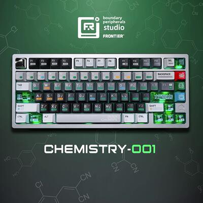 前沿外围化学001 Keycap原装Pbt+Pc个性化半透明Atk68Wooting夜魔