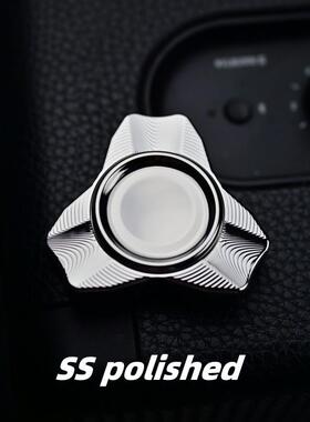 MotherShip原创指尖陀螺三页不锈钢钛锆暴风作色#亚太动力学EDC