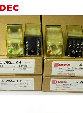 IDEC和泉RN2S-NL-D24 RN4S-NL-D24 A220 A24继电器SNL -D48 D110