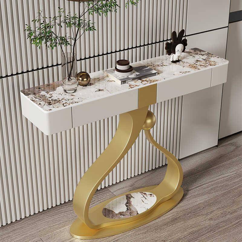 玄关桌入户正门玄关台轻奢高端艺术走廊靠墙置物架置物台可储物柜