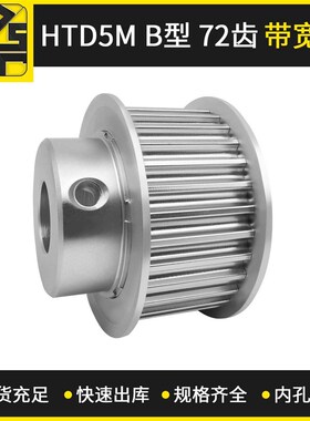东莞厂家加工同步带轮 HTD5MBF型 72齿 带宽20小型齿轮