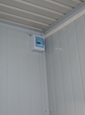 活动房深灰色集装箱房快拼箱住人集装箱房拆装箱式房模块式箱式房