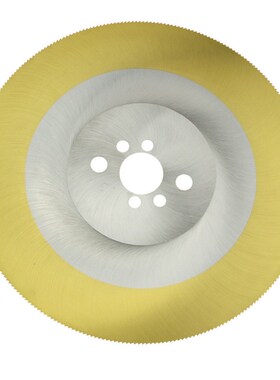 定制斜齿切紫铜管空调管圆锯片250*1.2*32 工业涂层金黄色锯片