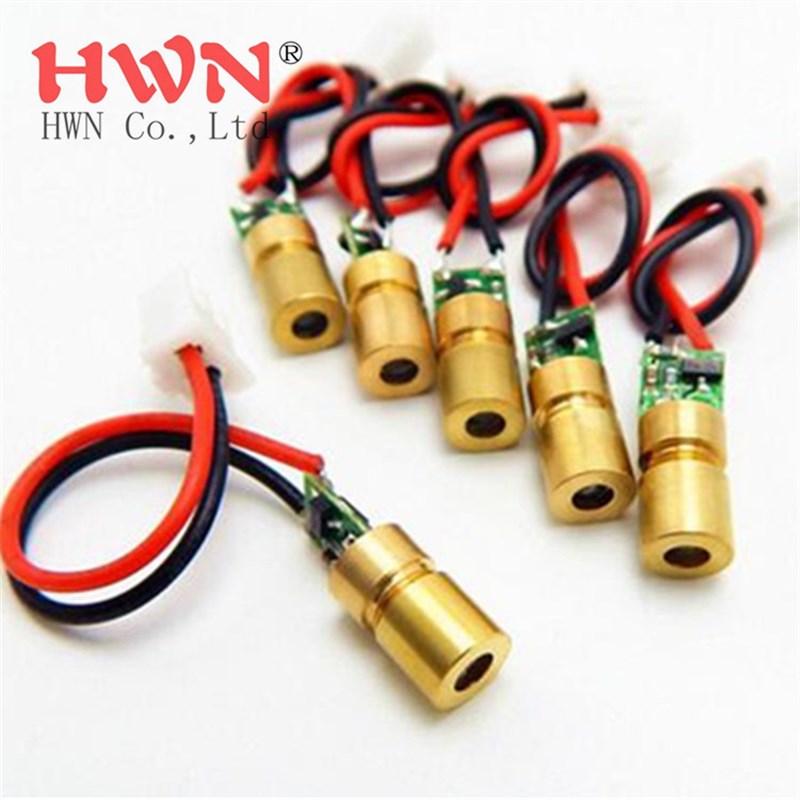 405nm 蓝光红光点状激光模组 5-10MW指示器翻页笔激光器