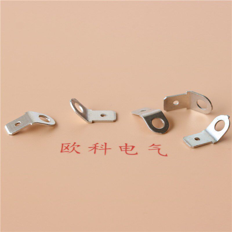 接线片DJ6114-6.3*0.8连接器 6.3弯形端子 6.3喇叭片 250插片端头,电子/电工,接线端子,淘宝优惠券,粉丝福利购,淘宝优惠卷