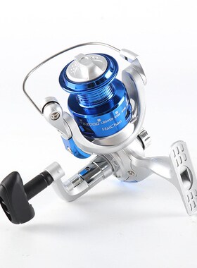 QS1000-6000型银白色电镀头10轴绕线轮 纺车鱼轮垂钓用品