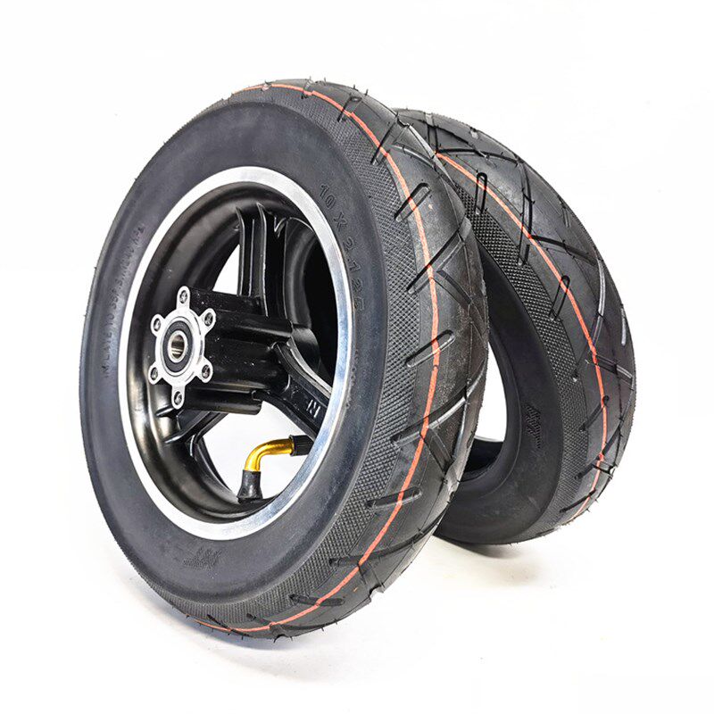 10寸电动车真空胎10x2.125前轮10X2.0/2.25真空胎充气整轮碟刹款