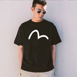 陈冠希福神短袖男女潮牌纯棉宽松休闲百搭夏季情侣圆领字母T恤