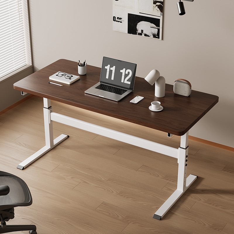 升降桌腿支架不锈钢双横梁铁艺电脑桌学公茶几电竞桌支架脚架