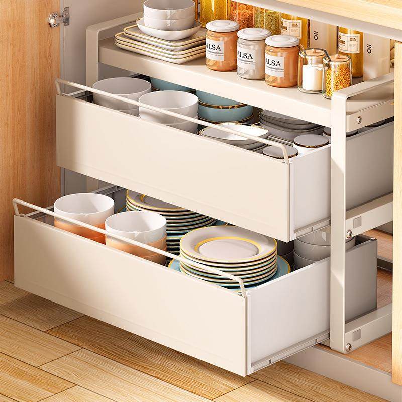 抽拉式拉篮厨房橱柜内抽屉分隔碗盘置物架下水槽放碗碟收纳架,农机/农具/农膜,其它农用工具,淘宝优惠券,粉丝福利购,淘宝优惠卷