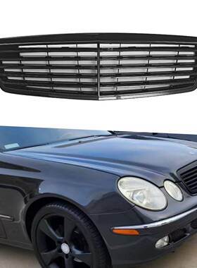 适用于2003-2005款E级W211亮黑OE款中网原车替换