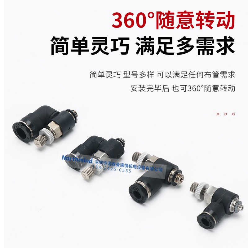 PISCO节流阀 JSC4-M3A 4-01BT 6-01A 8-02 10-03 JSS4-M5A JSMU10