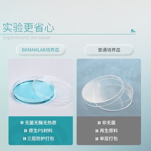 比克曼生物一次性塑料培养皿90mm圆方形无菌细胞培养皿平板实验室