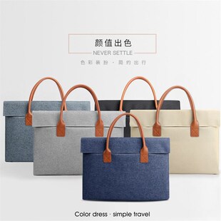 时尚女PU手提文件袋轻便大容量A4档案资料包印图案标语高级展业包