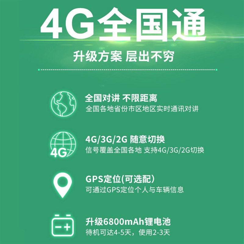 全国4G对讲机天翼公网5000对讲机/儿童对讲机