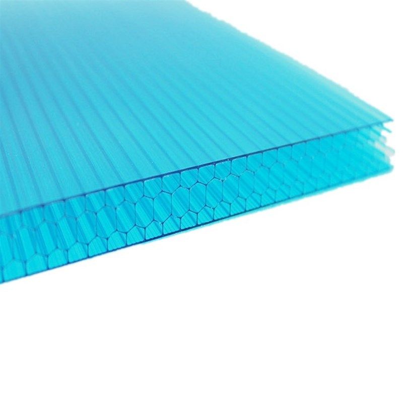 厂家现货蜂窝中空板 透明PC蜂窝型阳光板 10mm户外露台阳光板