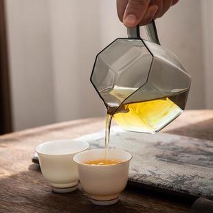 梵灵玻璃公道杯加厚耐热防烫茶海功夫茶具居家办公茶水分离器轻奢