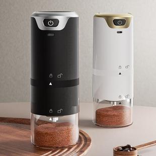 电动磨豆机家用小型充电咖啡豆研磨机便携全自动研磨器磨粉咖啡机