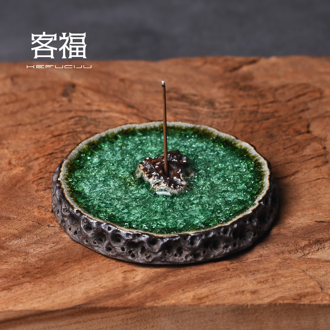 奢友手作INS风粗陶香炉太
