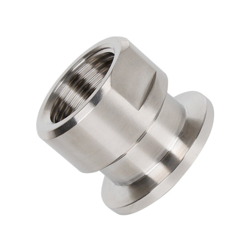 304不锈钢真空卡盘内丝管件快装卡箍快接直接螺纹管接头kf16/KF25