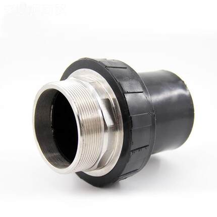 PE热外熔对接内丝丝直内牙外牙直通螺纹配ZCC件管件热熔配件63接1