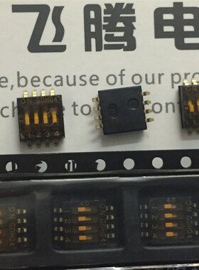 原装日本ALCO GDH04STR04拨码开关4位 贴片1.27间距 4路编码开关