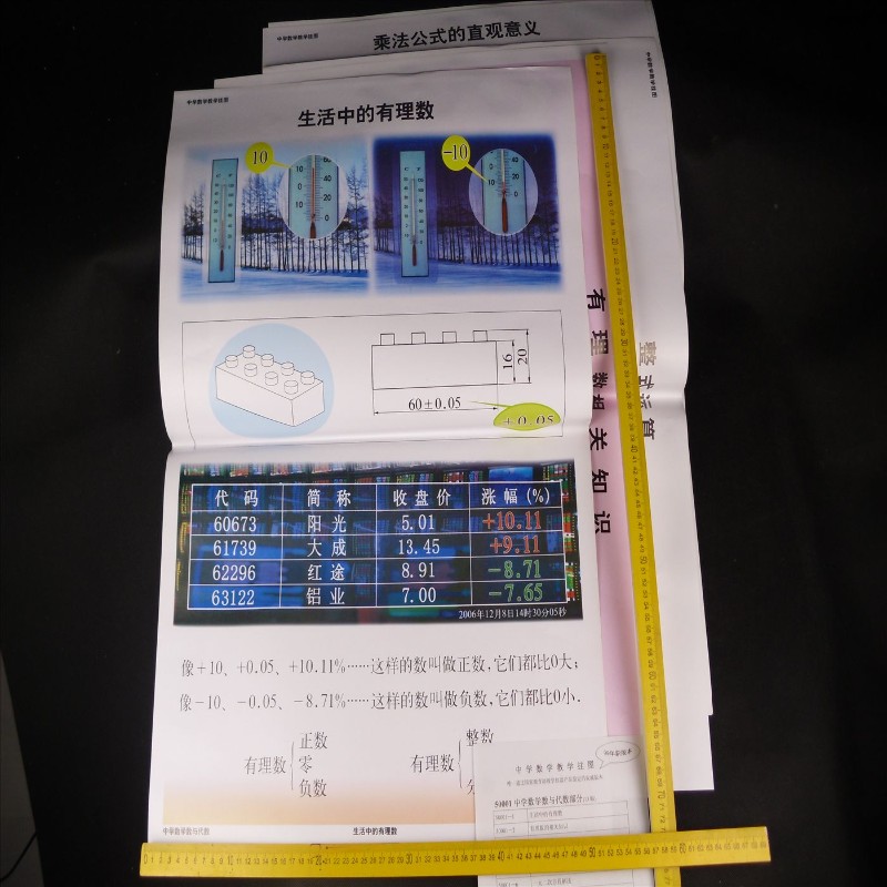 中学数学数与代数教学挂图 J50001 初中数学学具 中学教学仪器
