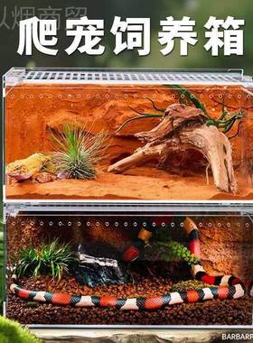 亚防克力一体爬饲养盒漏水爬宠生态箱蜘蛛角蛙守动宫87937蛇行物