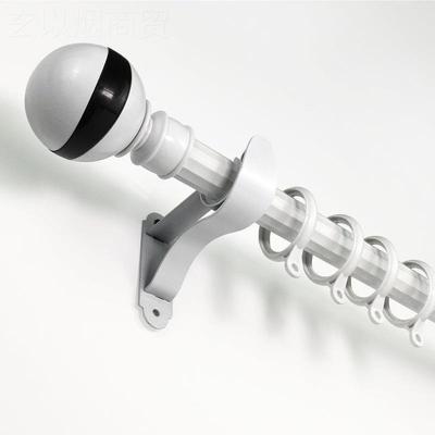 罗马杆整根金发货窗帘加厚锌合单杆打孔挂杆轨钩窗YT925784帘道送