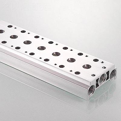 电F阀磁底座汇流板4V300M-F/3ERRF/4F/5F/6集成安装座汇流2排4V31