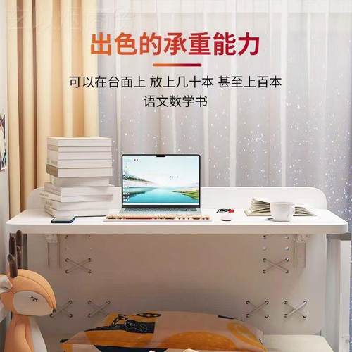 侧#床上桌XIA宿舍上下铺大学生悬空置电脑桌折叠学习桌边物架小可
