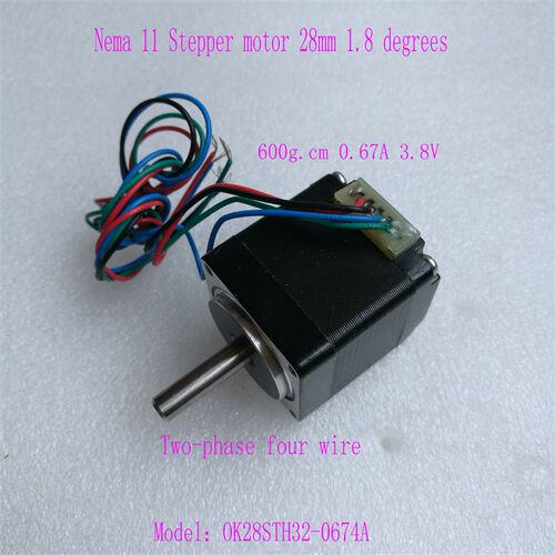 Nema 11 Stepper Motor 1.8 28mm 0.67A 6Ncm OK28STH32-0674A