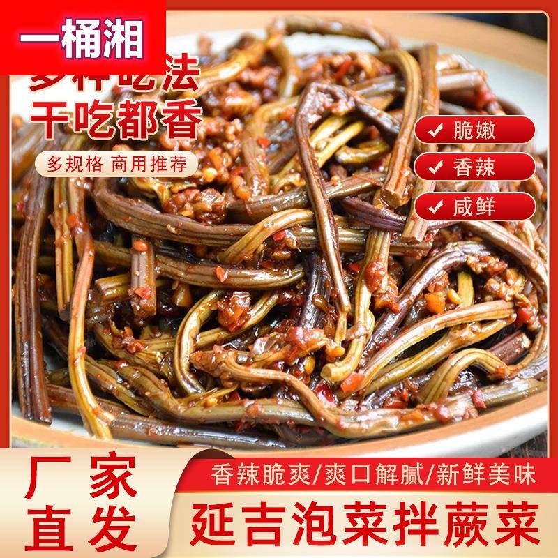 东北咸菜蕨菜延边朝鲜族新鲜拌蕨菜香辣菜韩国泡菜下饭菜开袋即食