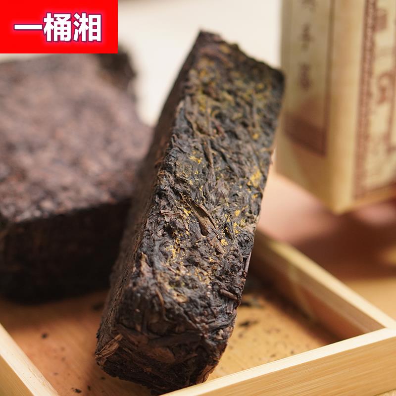 泾茯嘉木泾阳茯茶陕西官茶1kg 金花茯砖茶陕西特产西安黑茶茶叶