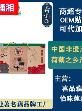 扬州特产怡味莲喜品莲藕汁绿色果蔬汁饮品荷藕之乡特产10罐礼盒装