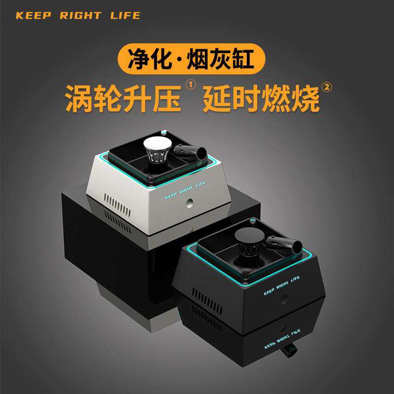 工厂直销 智能净化烟灰缸家用氛围灯烟灰缸USB车载灯塔烟灰缸代发,包装,电子元器件包装,淘宝优惠券,粉丝福利购,淘宝优惠卷