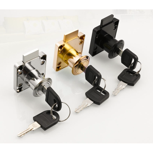 办公室办公桌抽屉锁柜子锁柜门锁锁芯加长电脑桌抽屉锁家用锁具