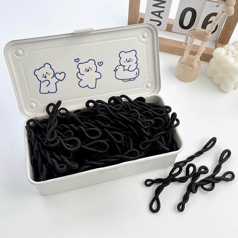 韩版女士彩色不缠发皮套打底毛线橡皮筋发圈头绳头饰发饰品