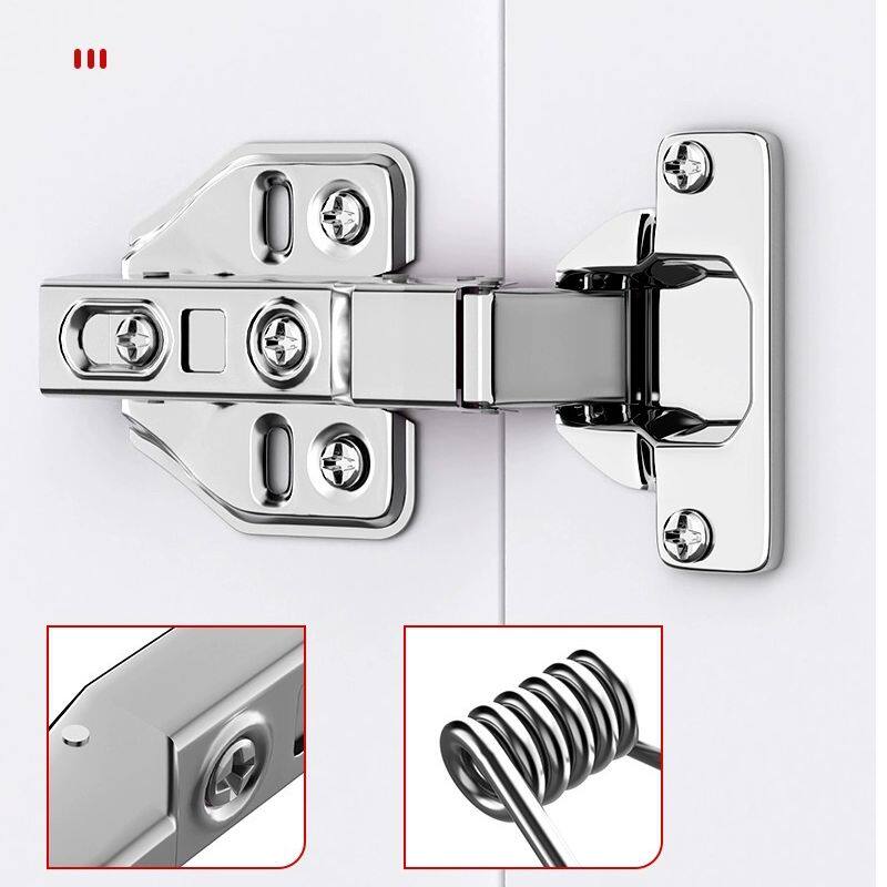 新款304不锈钢铰链橱柜门缓冲阻尼铰链家具五金液压铰链合页