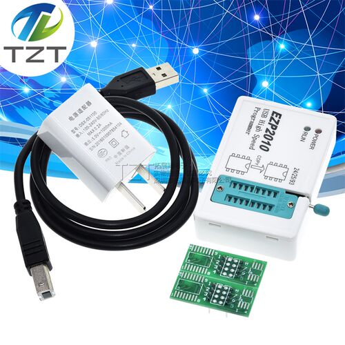 EZP2010高速SPI FLASH编程器 24/25/93 bios 25T80烧录 脱机复制
