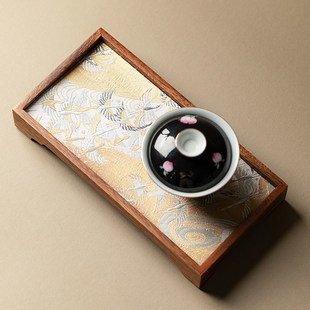 胡桃木实木壶承托盘小茶台干泡茶承功夫茶具配件茶托壶托盘 繁野