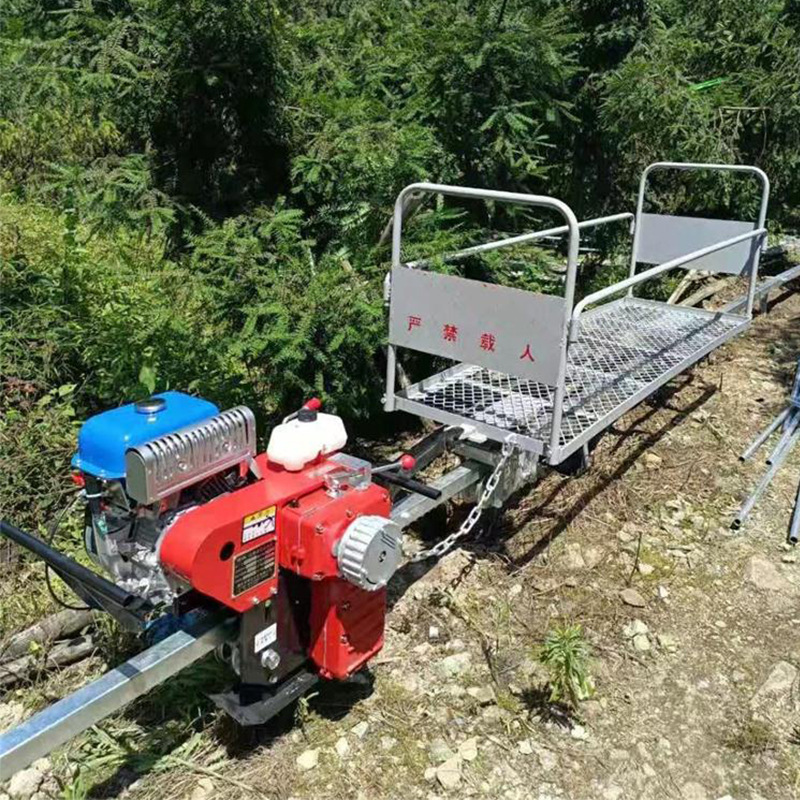 单轨运输车贴牌加工定制山地果园养殖场全地形家用搬运小火车轨道