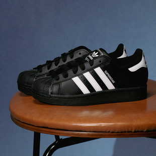 阿迪达斯Adidas贝壳头女鞋三叶草儿童贝壳鞋运动休闲鞋板鞋JH9977