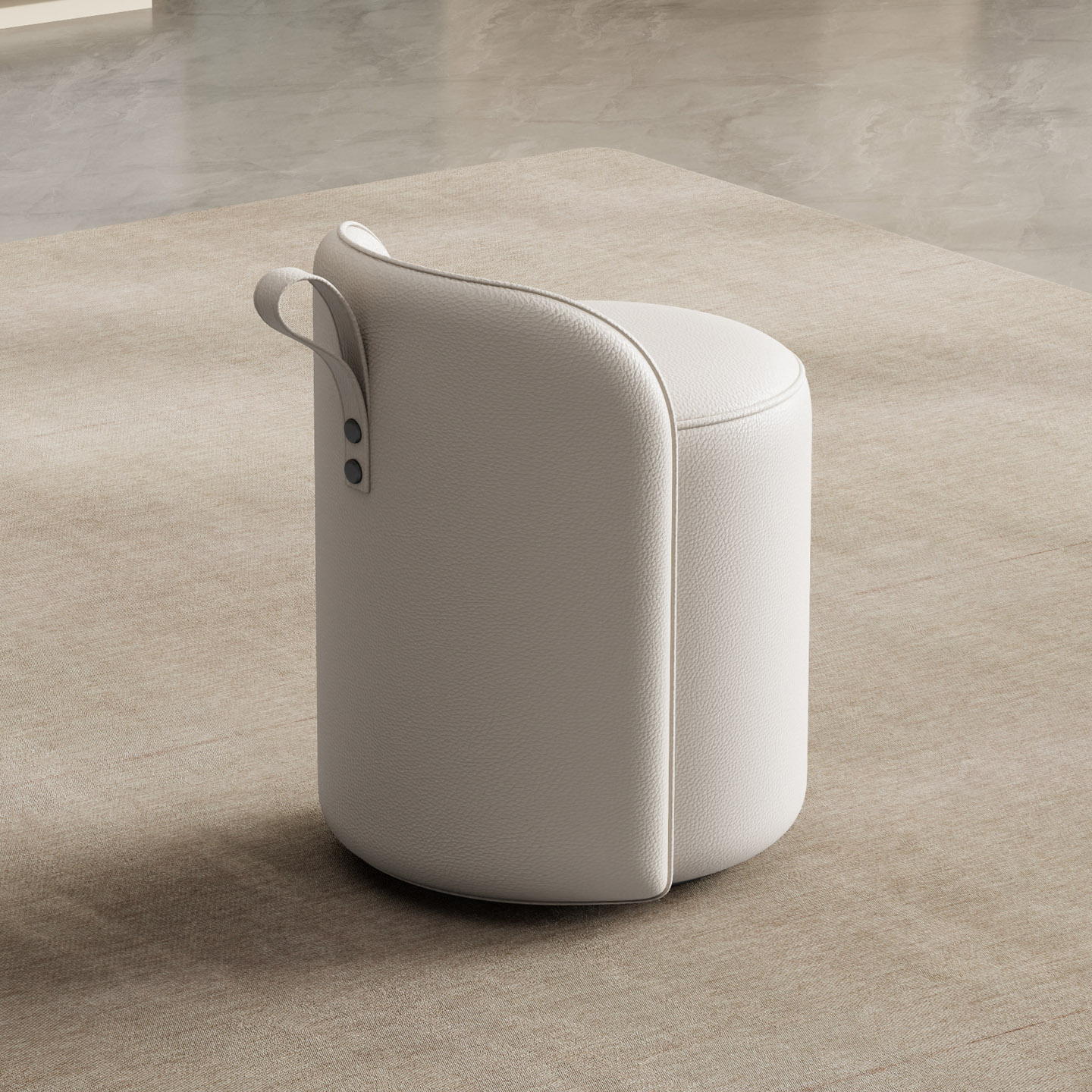 凳子家用现代简约圆凳高级感客厅茶台茶桌喝茶梳妆台化妆小椅子