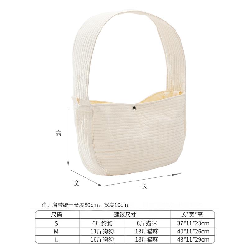 狗包猫包宠物背包帆布单肩斜跨出门外出便携博美布偶猫咪狗狗用品