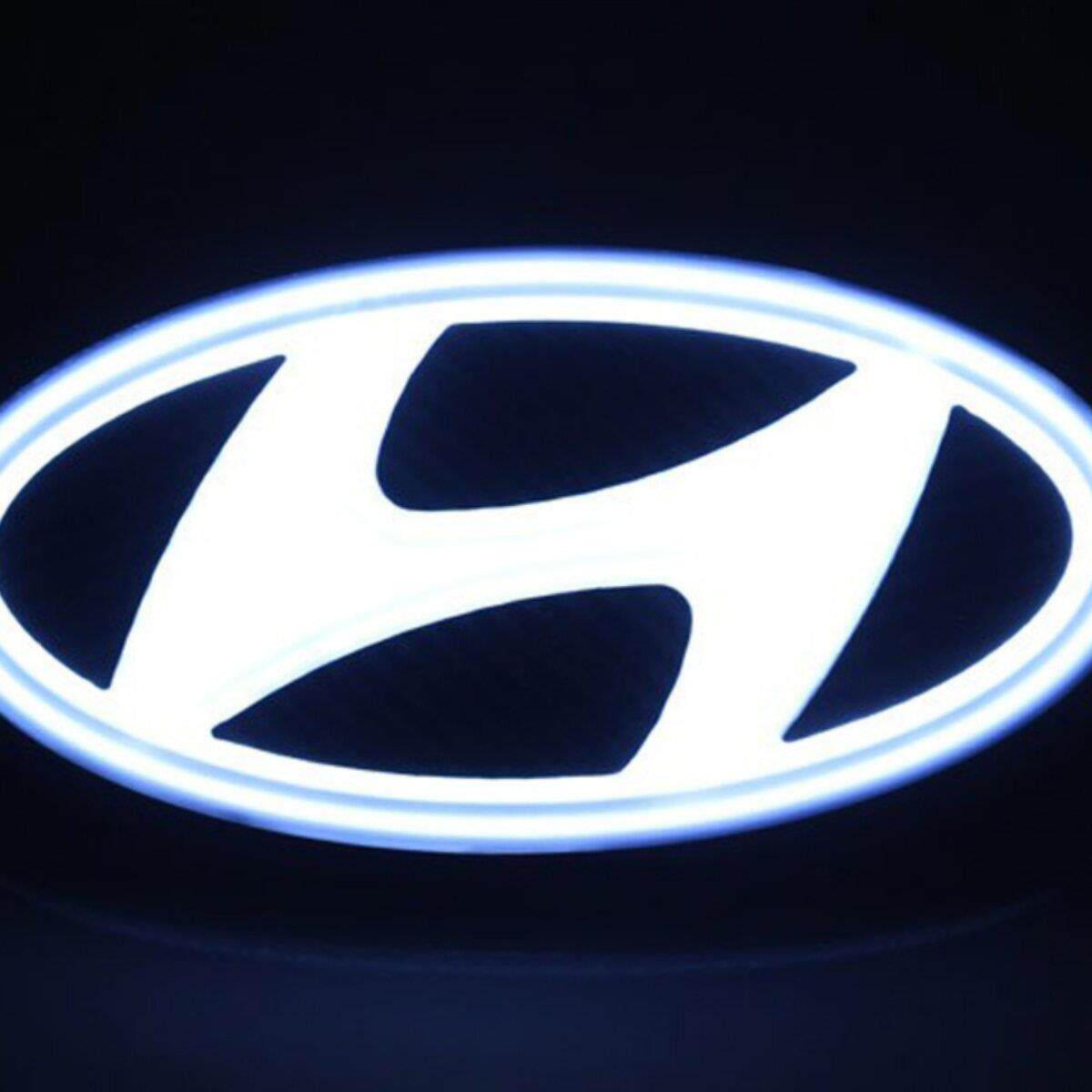 适用于现代动感汽车标志图森费斯托索纳塔8兰东雷纳著名图片发光