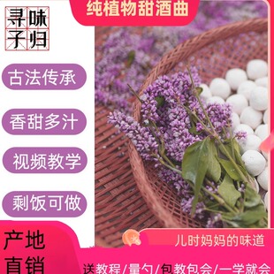 寻味子归甜酒曲米酒醪糟酒酿家用酵母曲子月子酒简单发酵手工传统