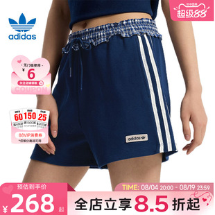 adidas阿迪达斯三叶草夏季女子运动休闲短裤裤子KU9394